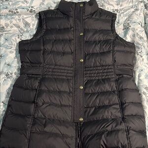 Women's Black Quilted Vest